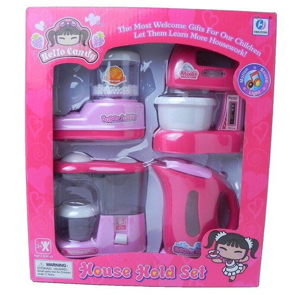 Other - Hello Candy House Hold Set Pretend Play‎ Lights Motion Sound Kitchen Appliances